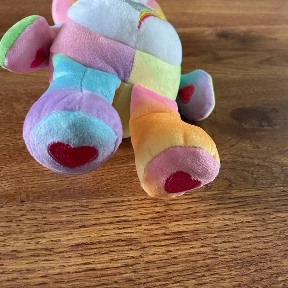 Care Bears plush figure rainbow tie dye heart bear - Picture 3 of 4